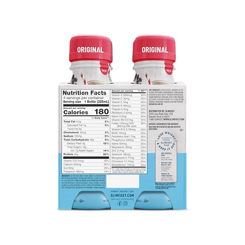 Creamy Milk Chocolate Meal Replacement Shake, 11 Fl. Oz, 4 Count (Pack of 3) W1250