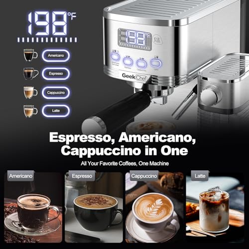 Espresso and Cappuccino Machine with Automatic Milk Frother S773955