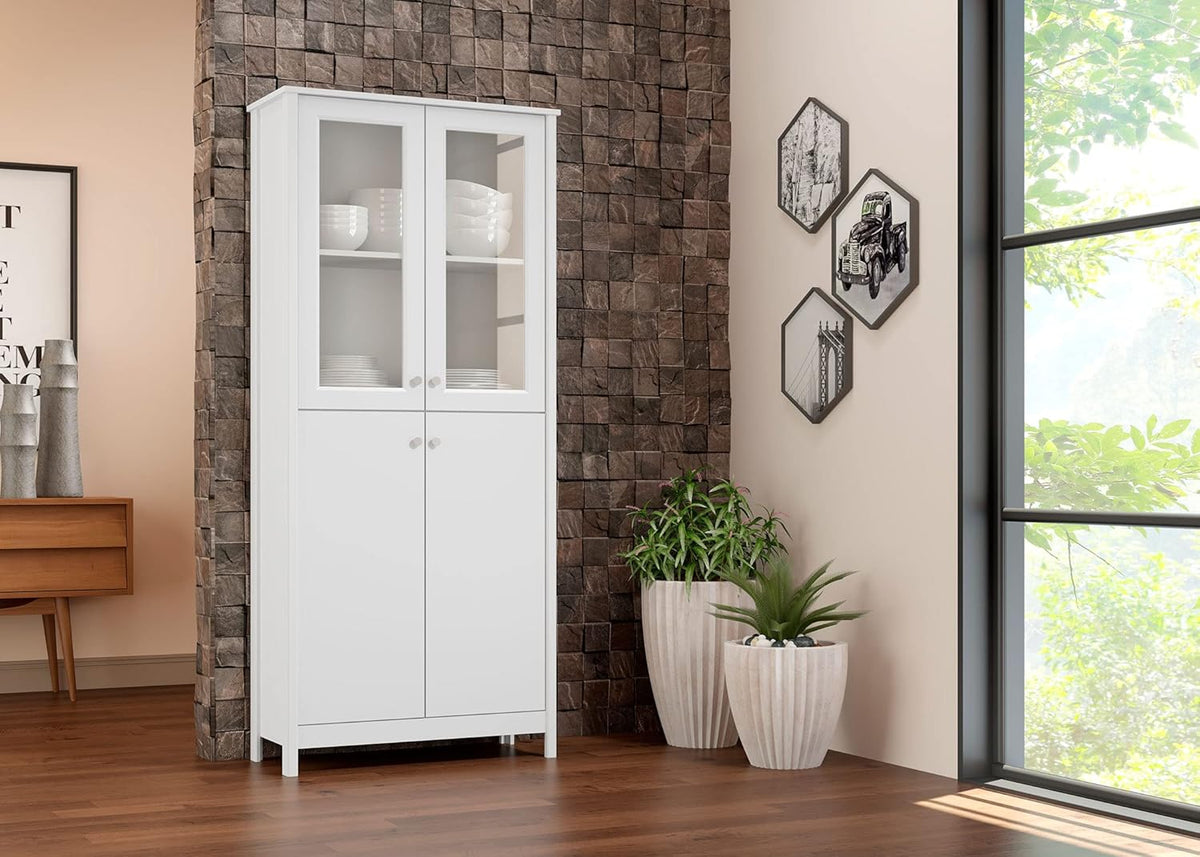 Espresso 4-Door China Cabinet K23296
