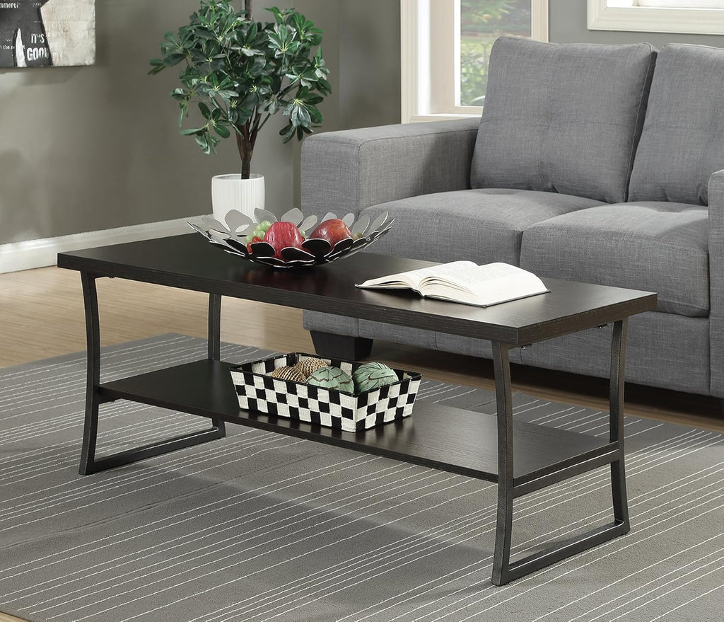 Faux Birch Slate Gray Coffee Table S14673