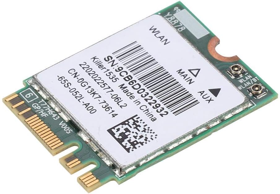 Bluetooth 4.1 Wireless Network Card 5G 867Mbps M.2 NGFF WiFi Adapter Pack of 2 O955
