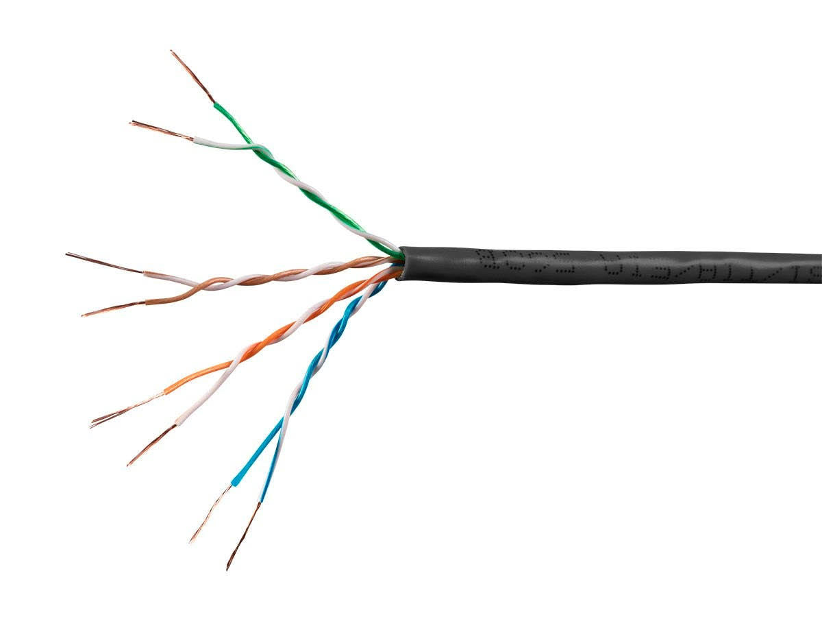Black 1000ft Cat6 Ethernet Cable S715307