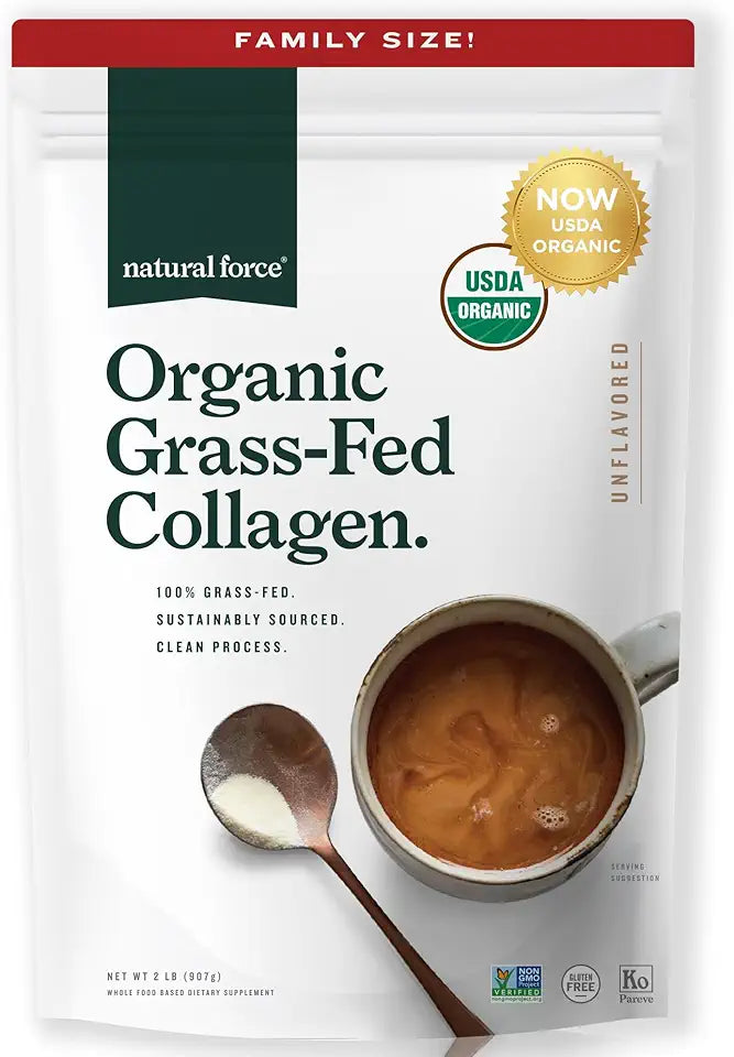 Organic Hydrolyzed Collagen Peptides Powder, Unflavored, 32oz N911529