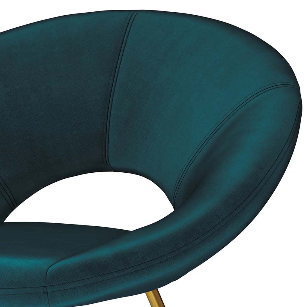 Teal Velvet Accent Chair E68235