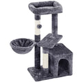 Dark Gray Cat Tree Tower with Condo and Perches O25995