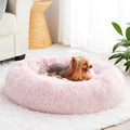 Small Dog Bed Donut Faux Fur Anti-Anxiety Pet Bed V16331