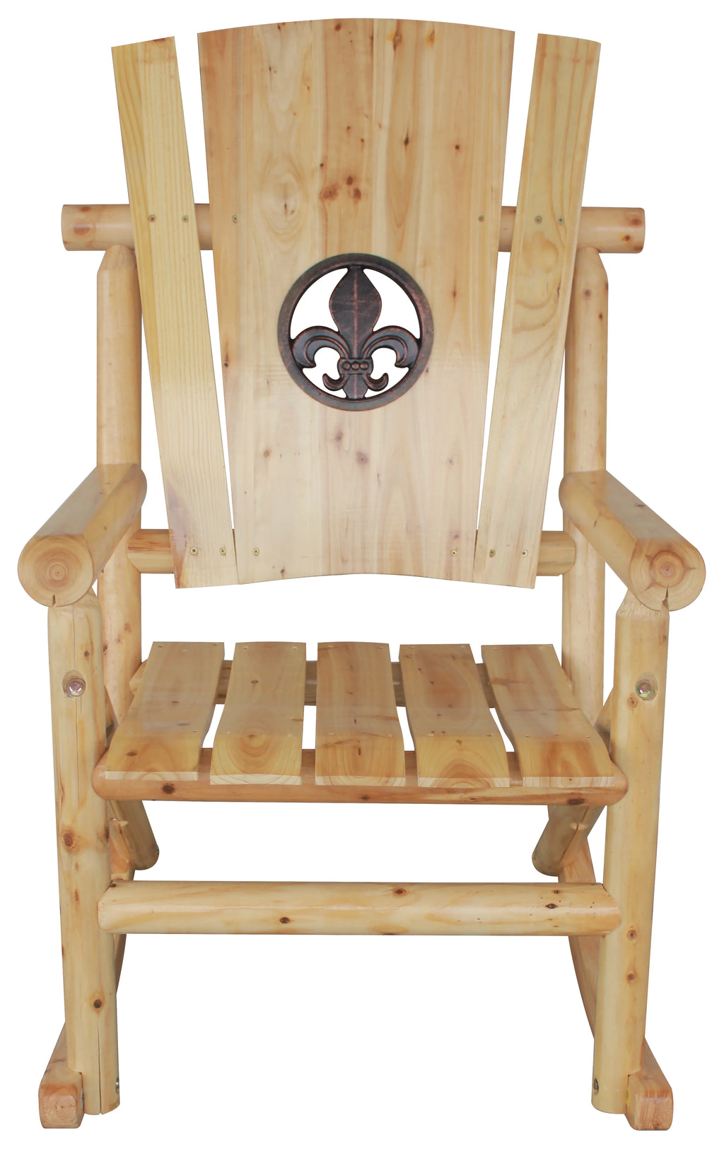 Natural Outdoor Wood Rocker S334332