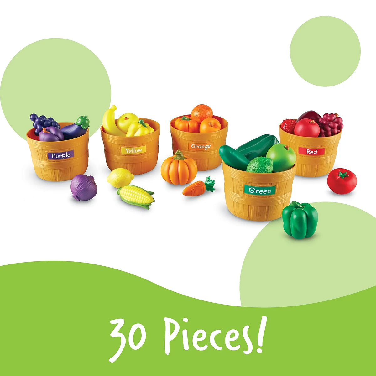 Multicolor 30 Piece Set Pretend Play Kitchen Food Z541