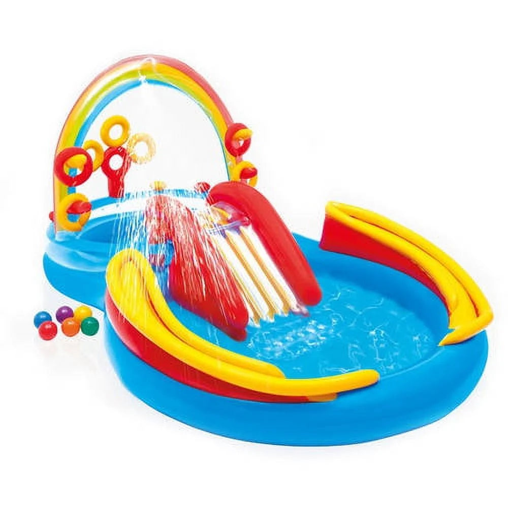 Inflatable Pool & Water Slide A9880