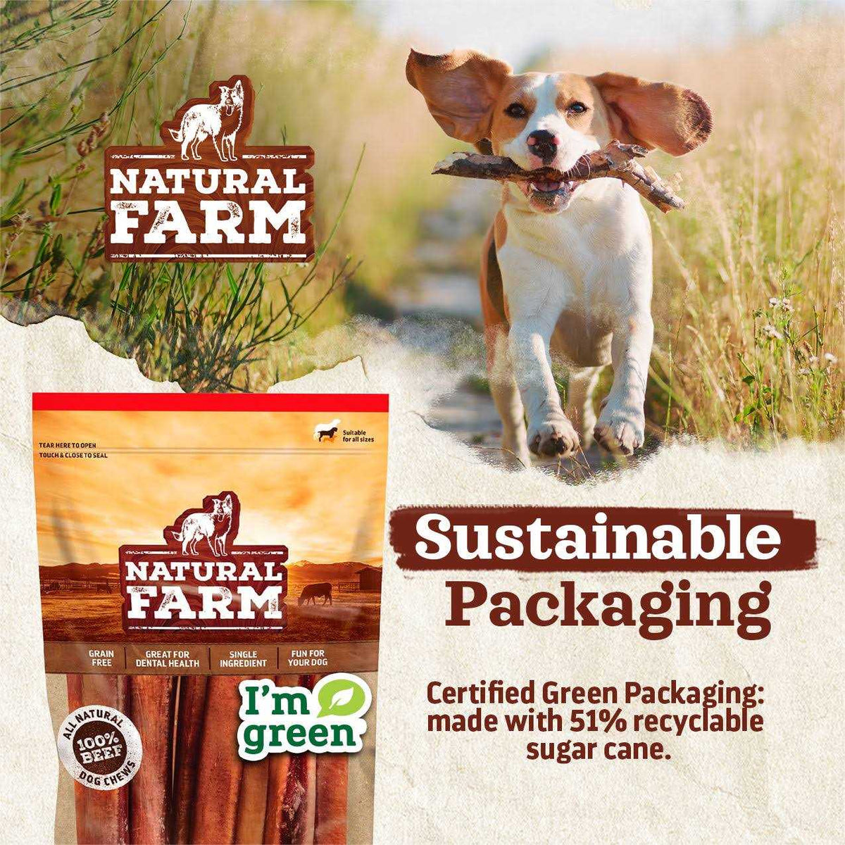 Natural Farm Chicken Feet Dog Treats A768222
