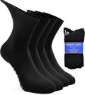 Non-Skid Diabetic Crew Socks with Grips U967415