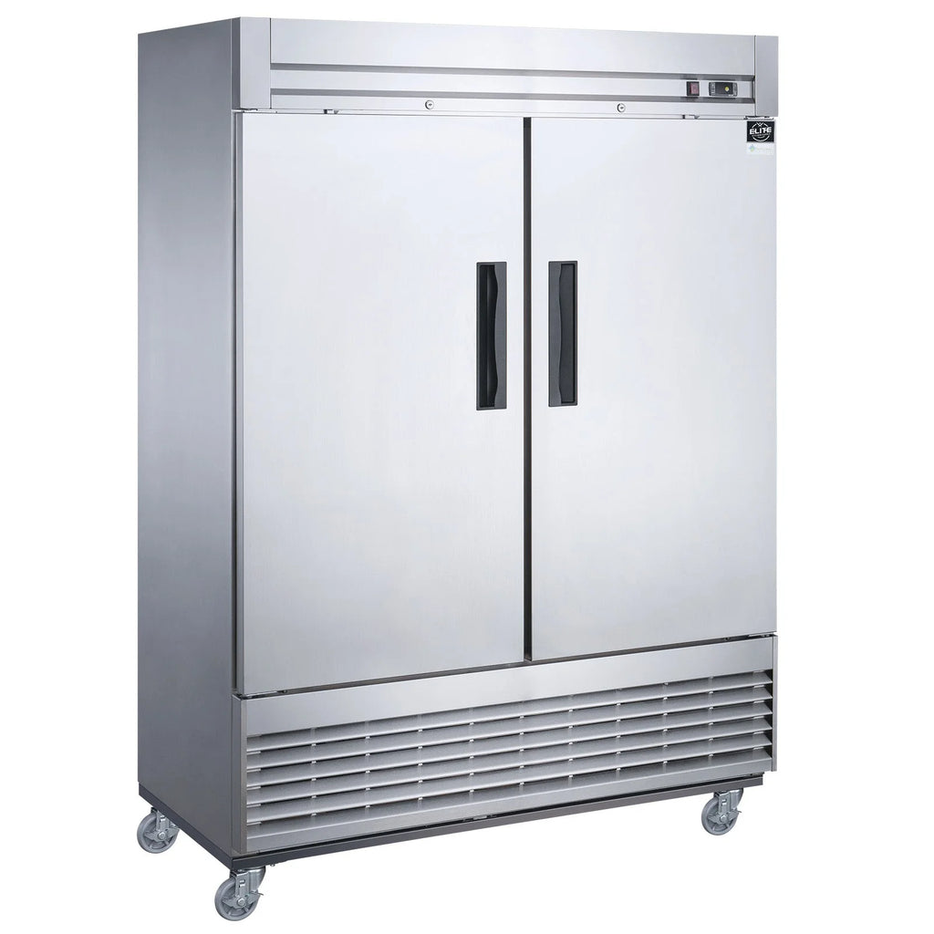 55 in. Two Door Upright Reach-in Freezer in Stainless Steel 40.7 Cu. Ft. N24648