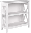 Pure White Oak 2 Shelf Bookcase V300997