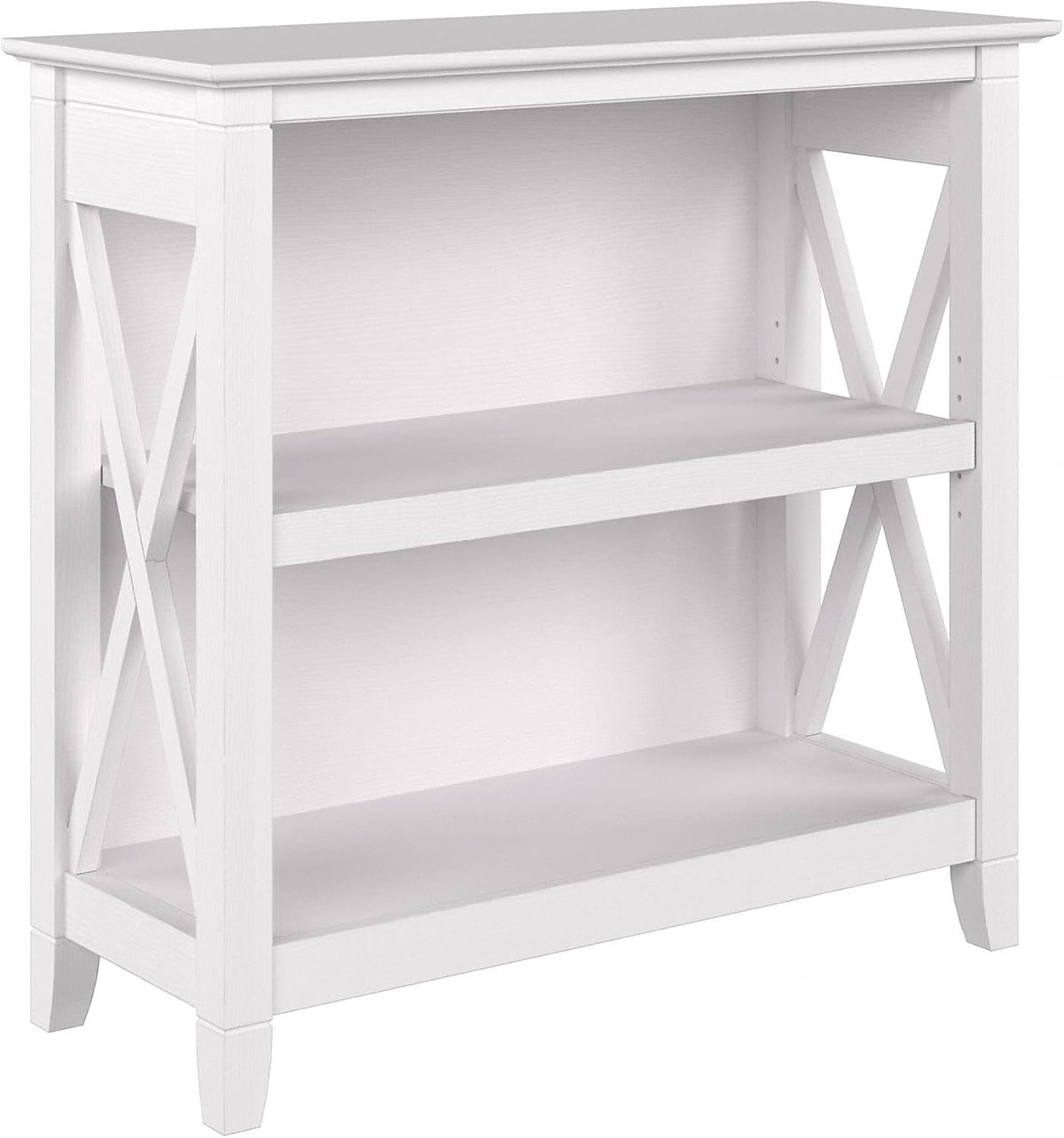 Pure White Oak 2 Shelf Bookcase V300997