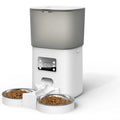 Automatic Food Dispenser with Splitter & Stainless Bowls Cat & Dog Feeder M43446
