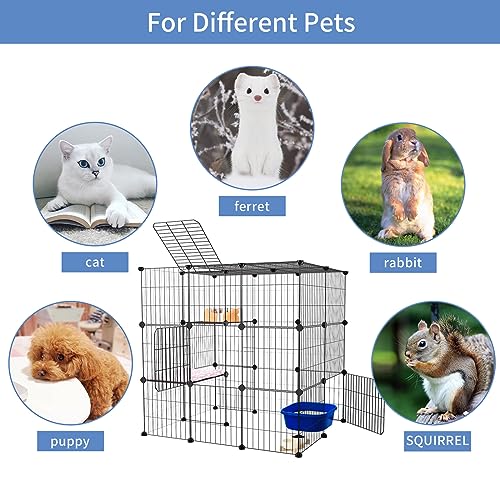 3-Tier Metal Wire Cat Cage Y205119
