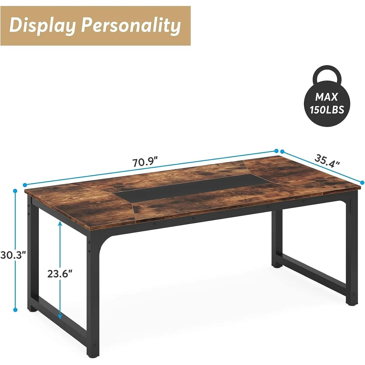 71"x35.4" Dining Table for 6-8 Person Y730779