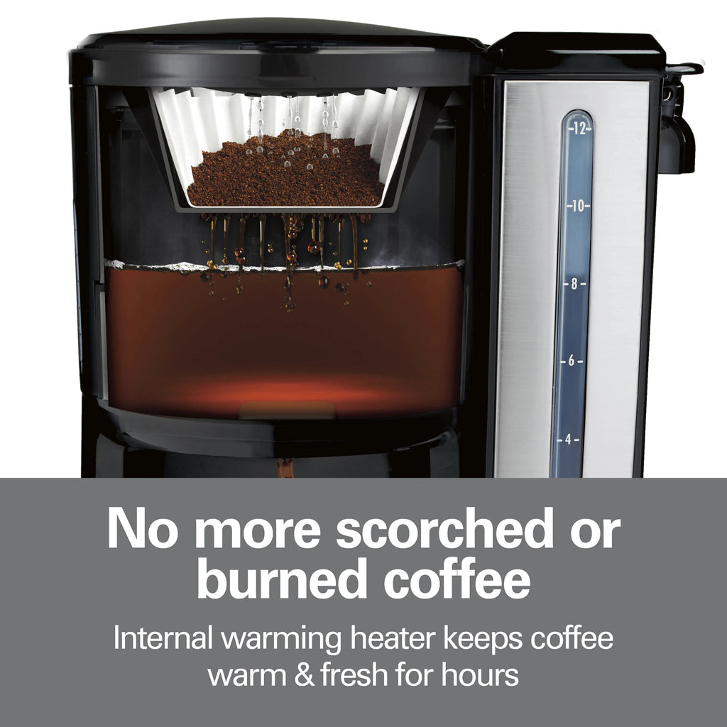 12 Cup Programmable Coffee Maker with Removable Reservoir V62195