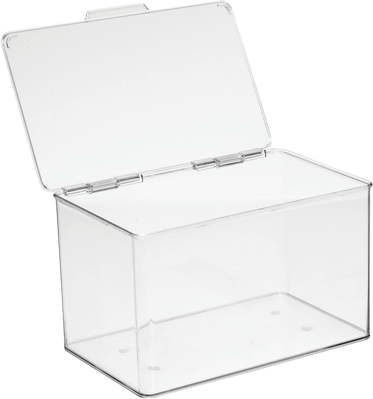 Clear 8 Pack Stackable Plastic Storage Bin with Lid Y20281