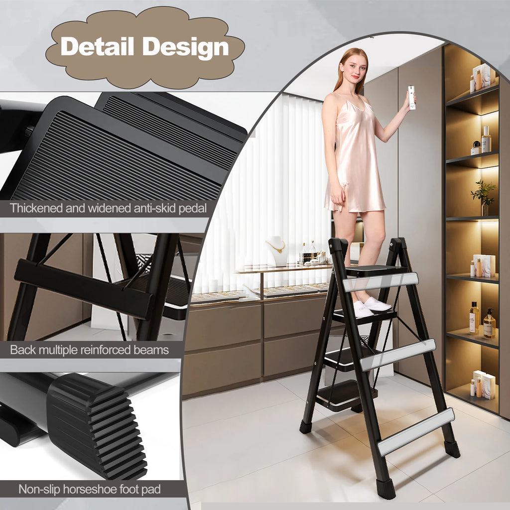 4 Step Ladder Folding Step Stool 330 lbs R54420