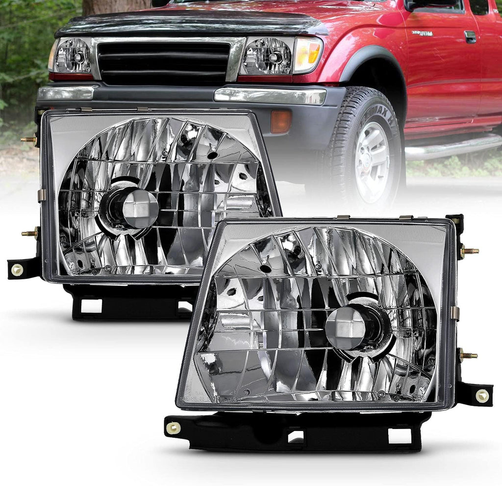 Black Replacement Headlights for 1998-2000 Toyota Tacoma U1451