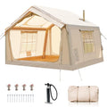 Inflatable Tent with Hand Pump and Stove Jack, Waterproof Oxford, 4-6 Person T361