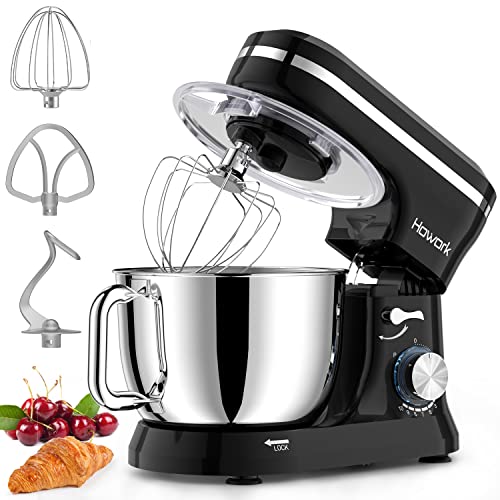 Blue Electric Stand Mixer with 6.5QT Stainless Steel Bowl C6130