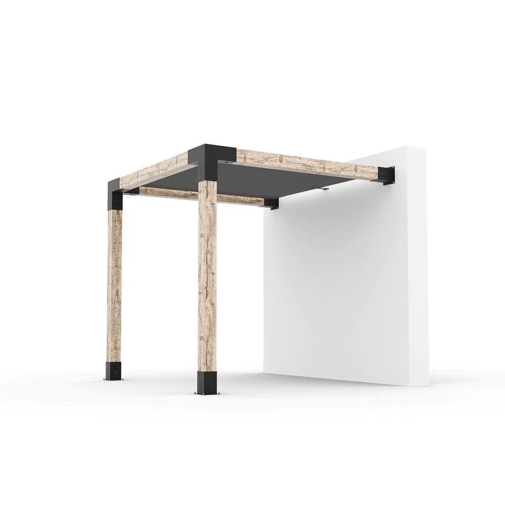 Wall Mount Pergola Kit for 6x6 Wood Posts, Blacks D48274