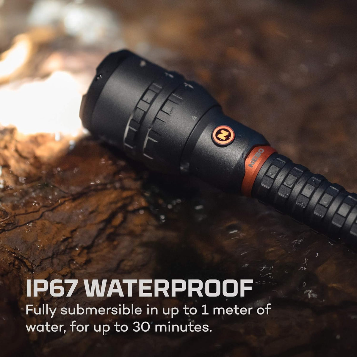 12K lumen rechargeable adjustable beam LED flashlight with USB powered LED reading light bundle E728042