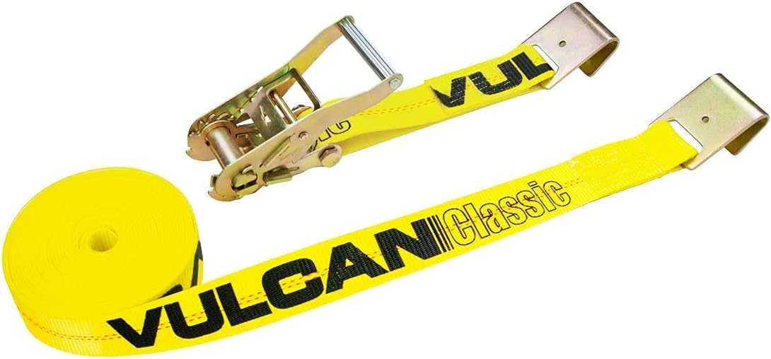 8 Pack 2 Inch x 27 Foot Ratchet Strap with Flat Hooks D98282