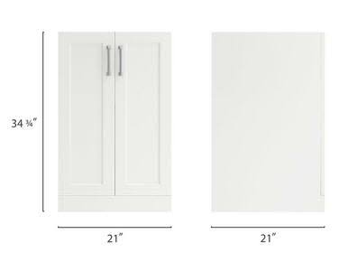 White 2-Door Cabinet R533