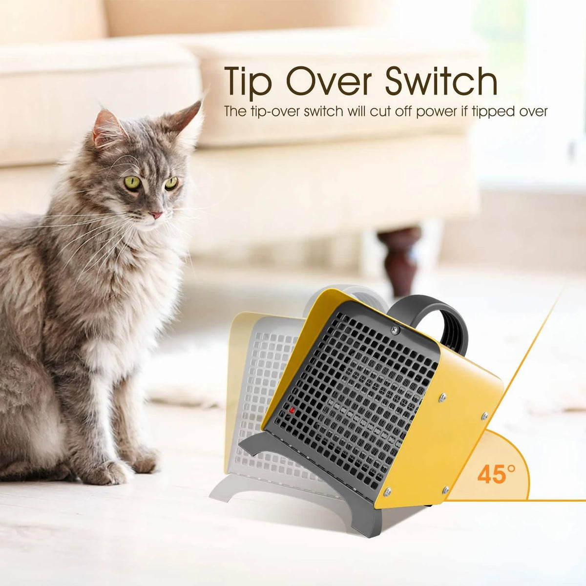 1500W Ceramic Portable Space Heater D361