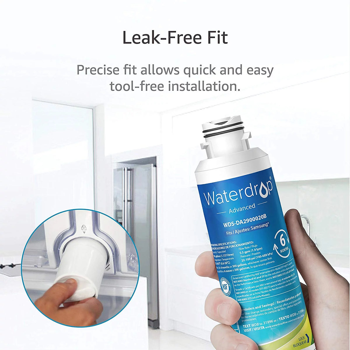 Refrigerator Water Filter 2 Pack Q3335