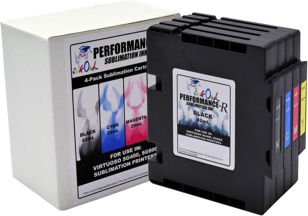 DYE Sublimation Ink Cartridges 4-Pack D6367