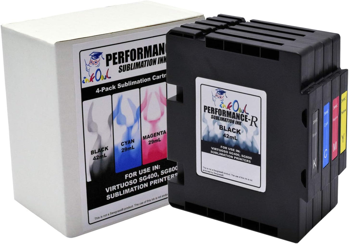 DYE Sublimation Ink Cartridges 4-Pack D6367