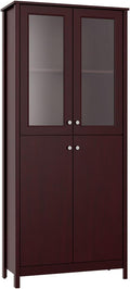 Espresso 4-Door China Cabinet K23296