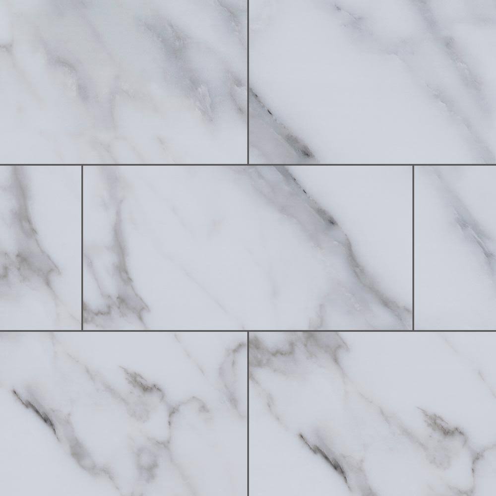 Marble Luxury Vinyl Plank Flooring Case of 12 Q158403