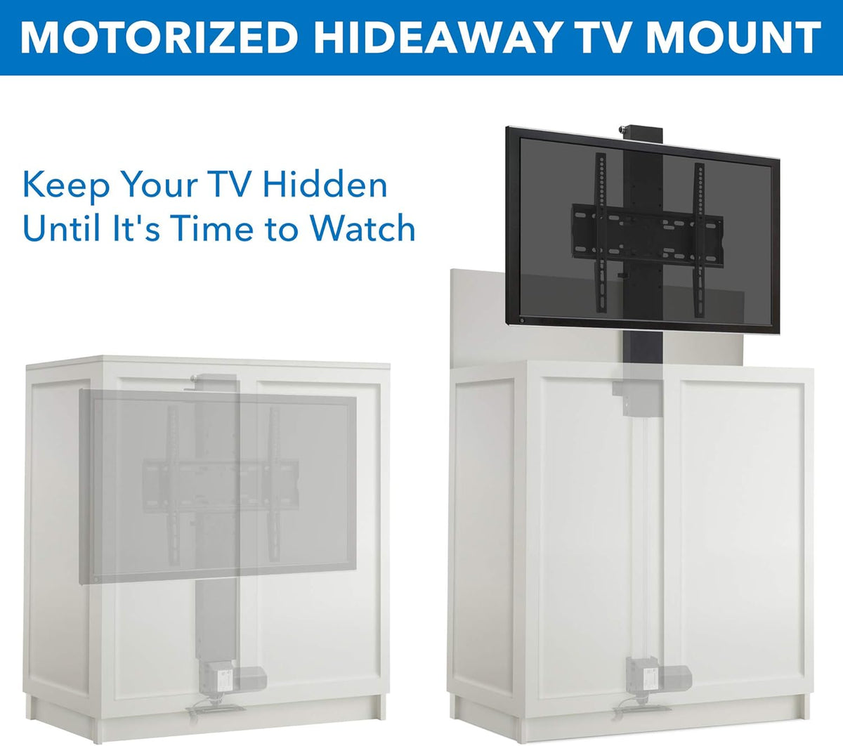 Motorized Height Adjustable TV Lift with Remote Control for 32 to 48 Screens G584