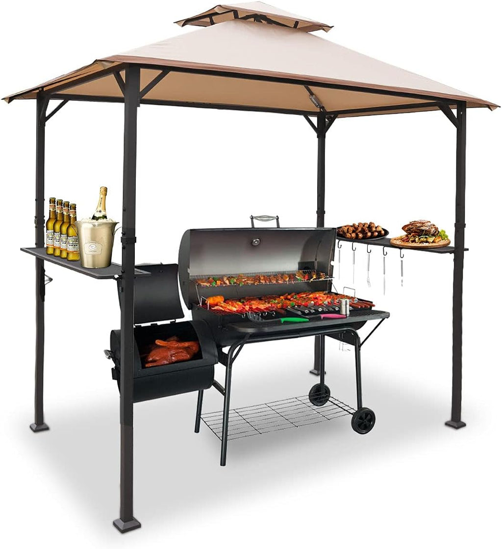 8'x5' Grill Gazebo BBQ Patio Shelter Canopy Y461225