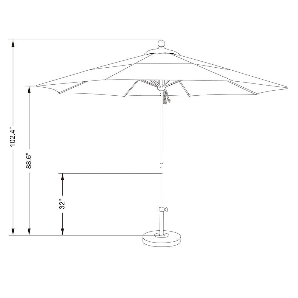 Navy Blue Market Umbrella E403705
