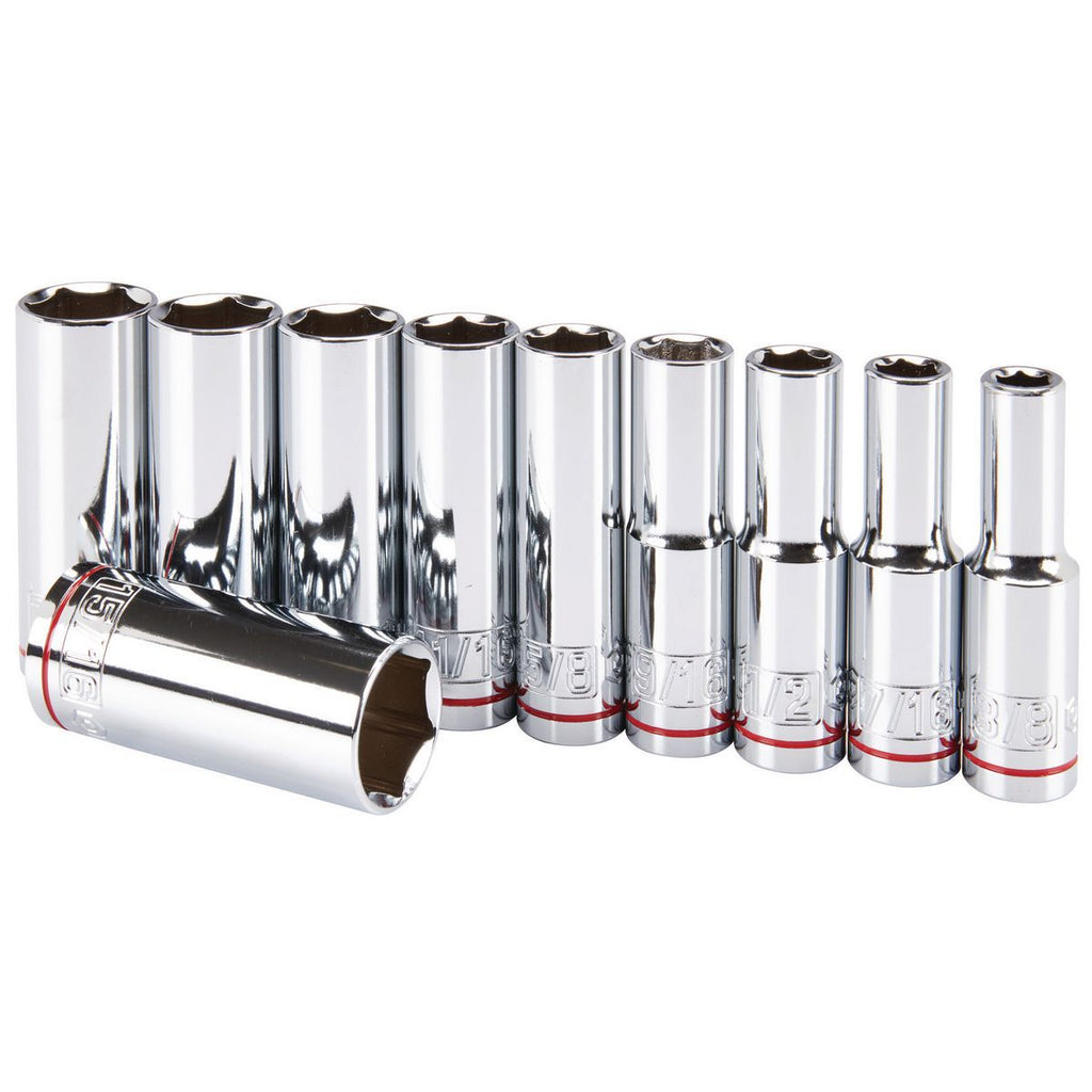 1/2 in. Drive SAE Chrome Deep Socket Set, 10-Piece M1792