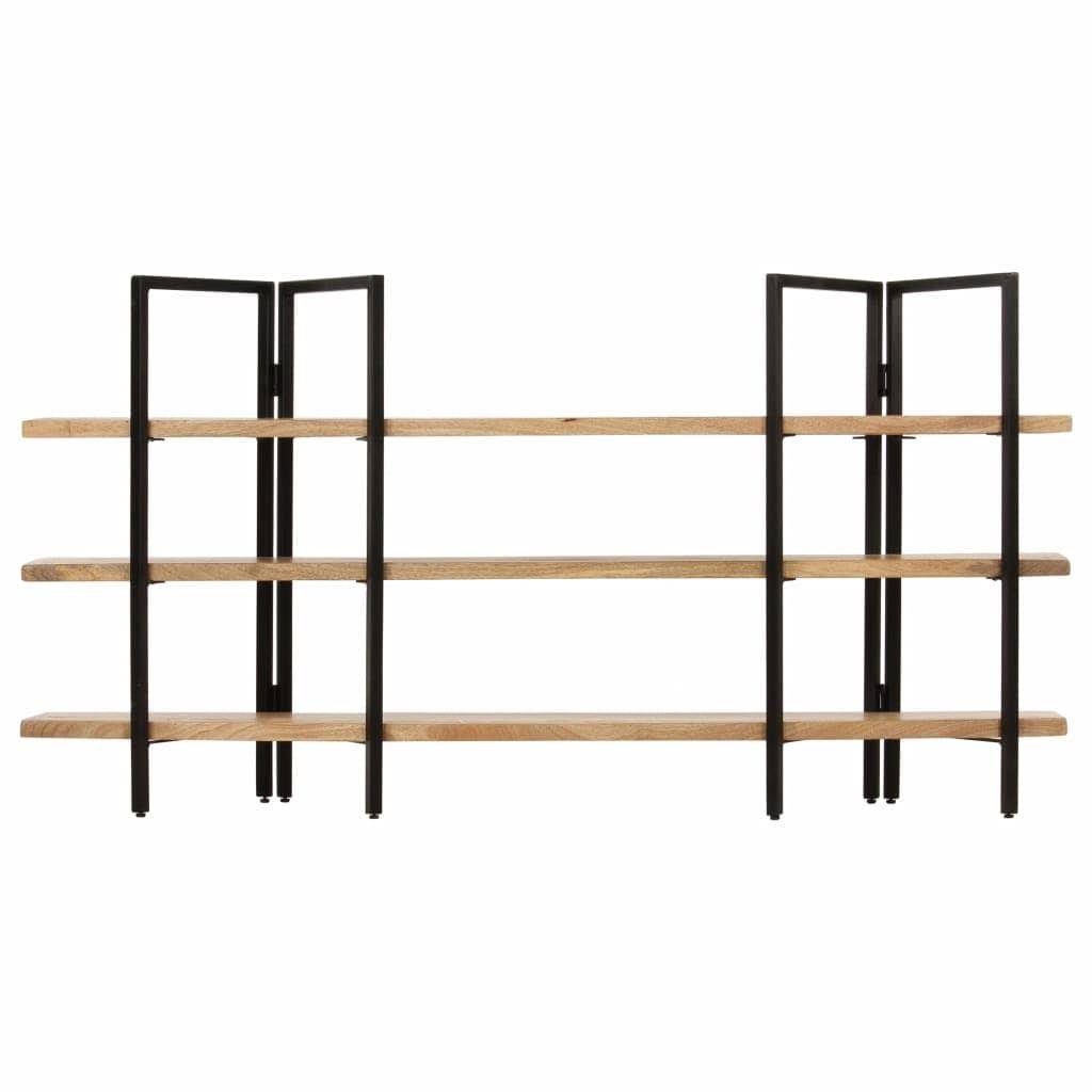 4-Tier Solid Mango Wood Bookcase Z435076