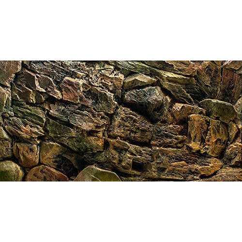Rock Wall Aquarium Background Poster Fish Tank Decor Landscape J399962