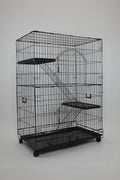 Folding Wire Pet Crate with Casters and Tray F576342