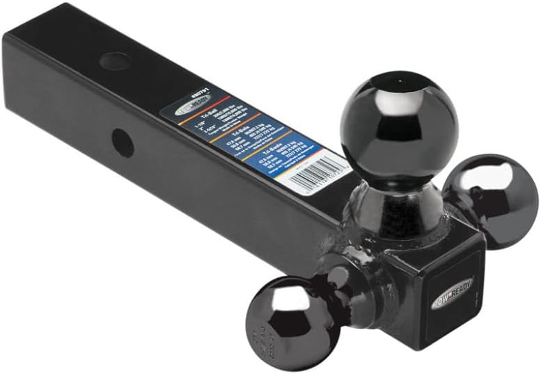 Tri Ball Mount Trailer Hitch with Black Powder Coat Z467