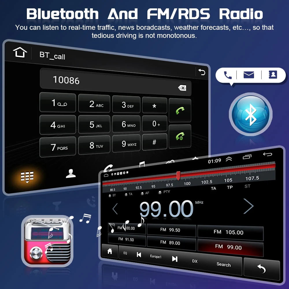 9'' Touchscreen Android Car Stereo Radio W937