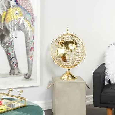 Metal Rotating Globe V5851