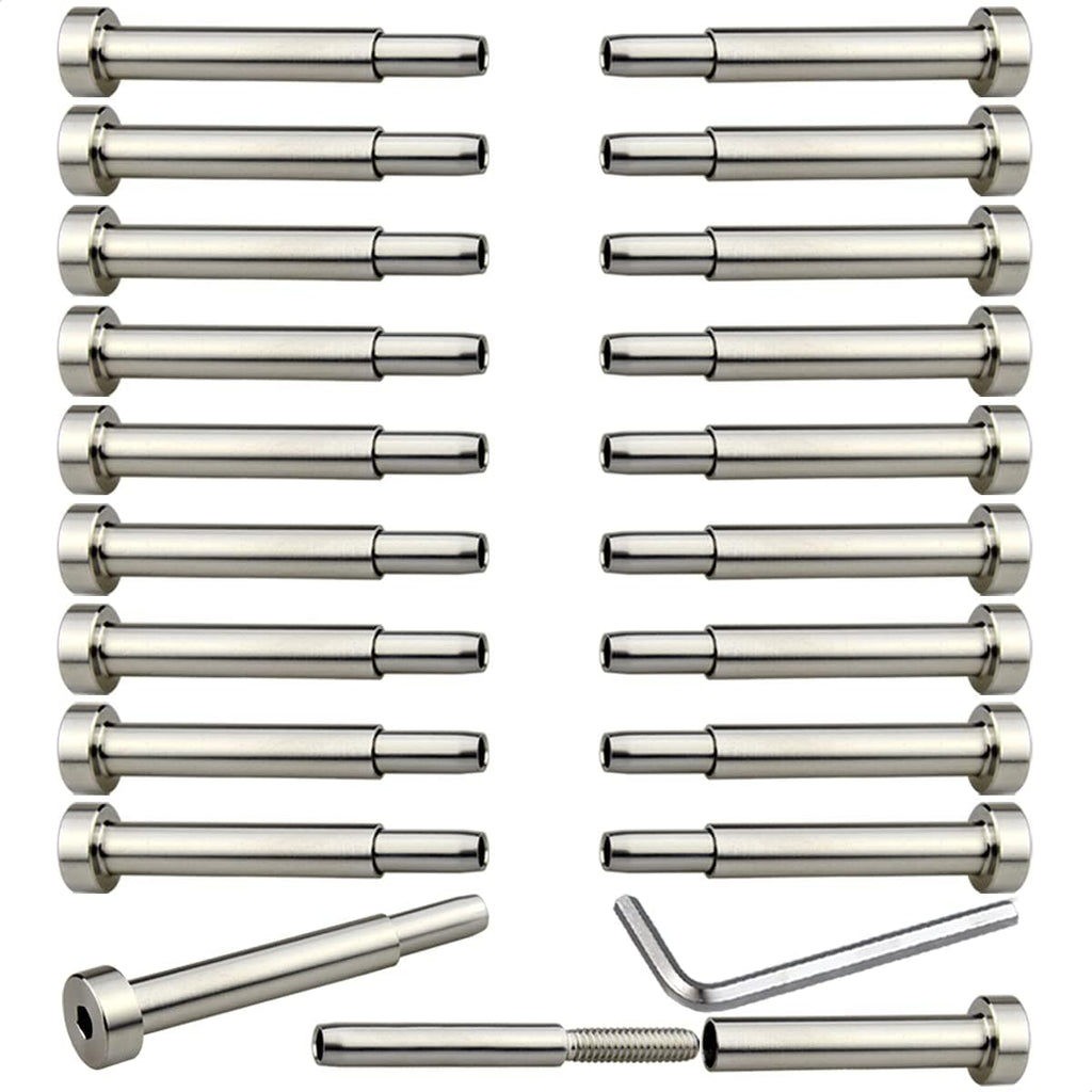 20 Pcs 3/16 Invisible Turnbuckle Kit, T316 Stainless Steel Cable Railing Hardware Kit D100