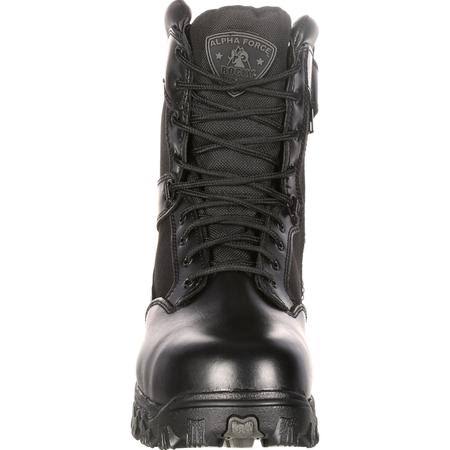 Black 8 inch Alpha Force Work Boots D96870