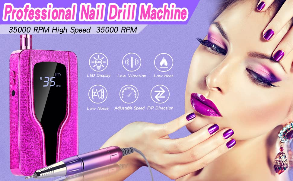 Rechargeable Cordless Electric Nail Drill N8911
